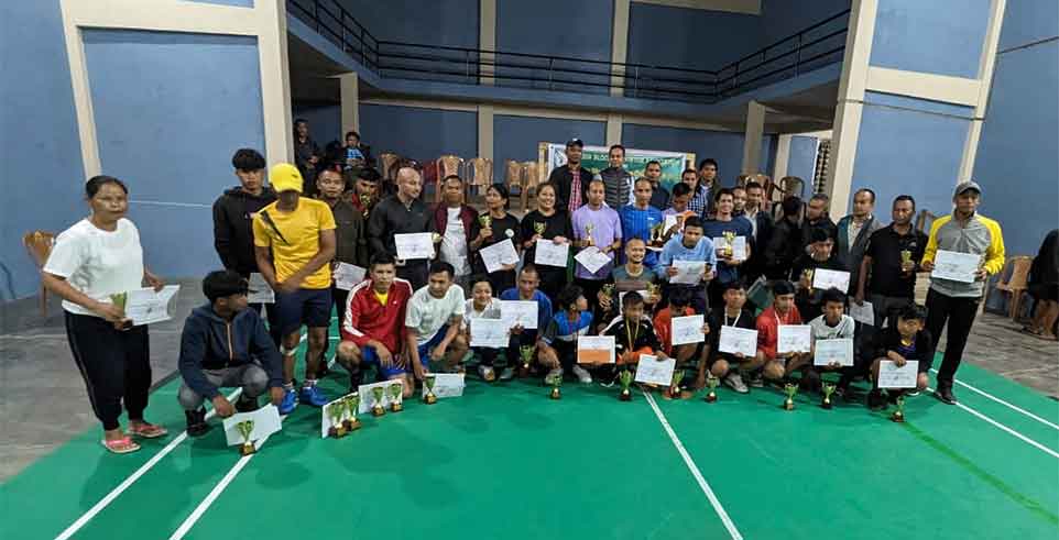 Poi ka lympung yalehke Badminton ka Laskei Block cha wakut Wyrta